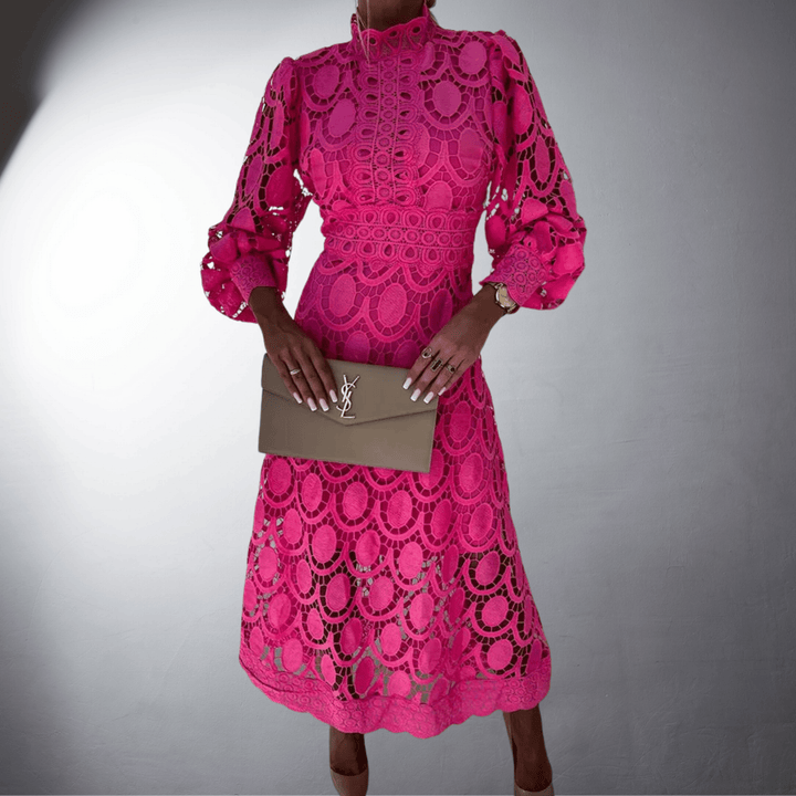 Alice | Abito Maxi in Pizzo Fatto a Mano per Occasioni Speciali