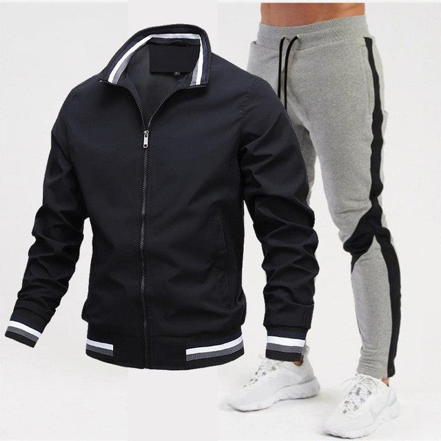 Dave – Classic Athletic Zip Jacket &Jogger Set