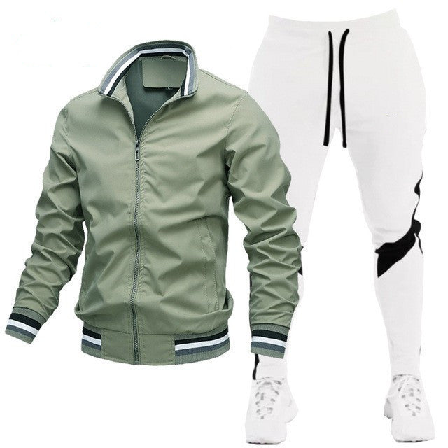 Dave – Classic Athletic Zip Jacket &Jogger Set