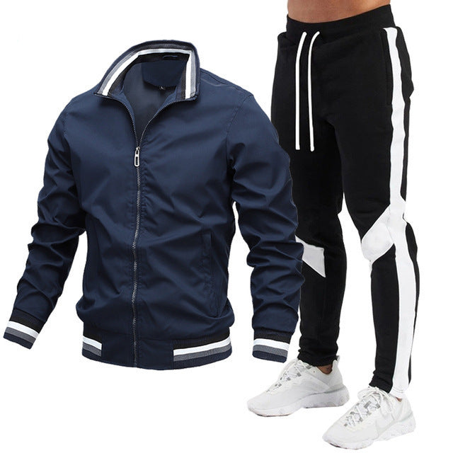 Dave – Classic Athletic Zip Jacket &Jogger Set