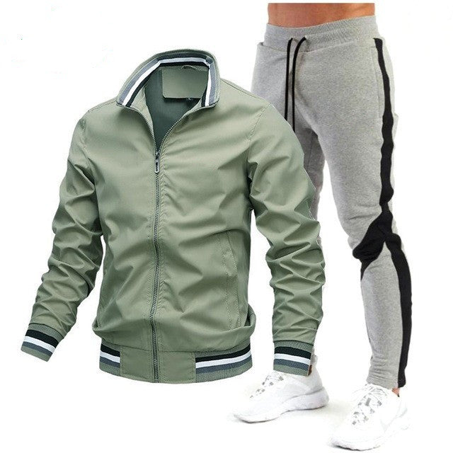 Dave – Classic Athletic Zip Jacket &Jogger Set