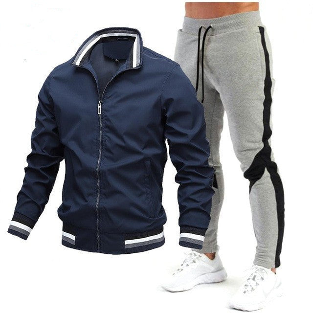 Dave – Classic Athletic Zip Jacket &Jogger Set