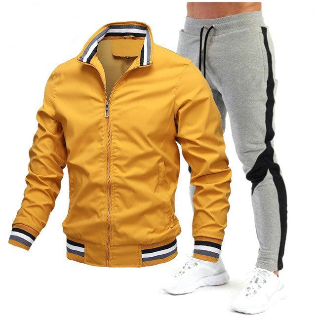Dave – Classic Athletic Zip Jacket &Jogger Set