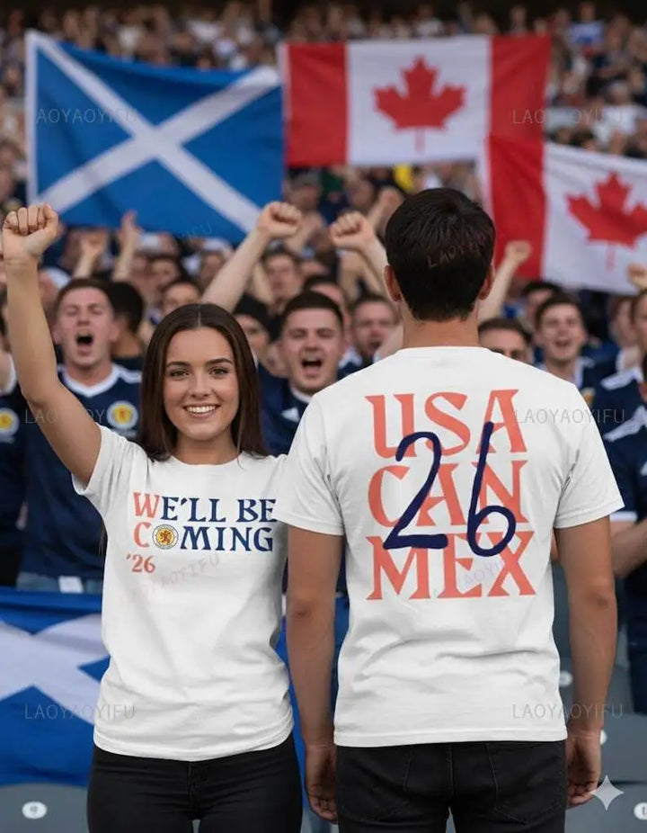 We’ll Be Coming ’26 Tartan Army Fan T-Shirt