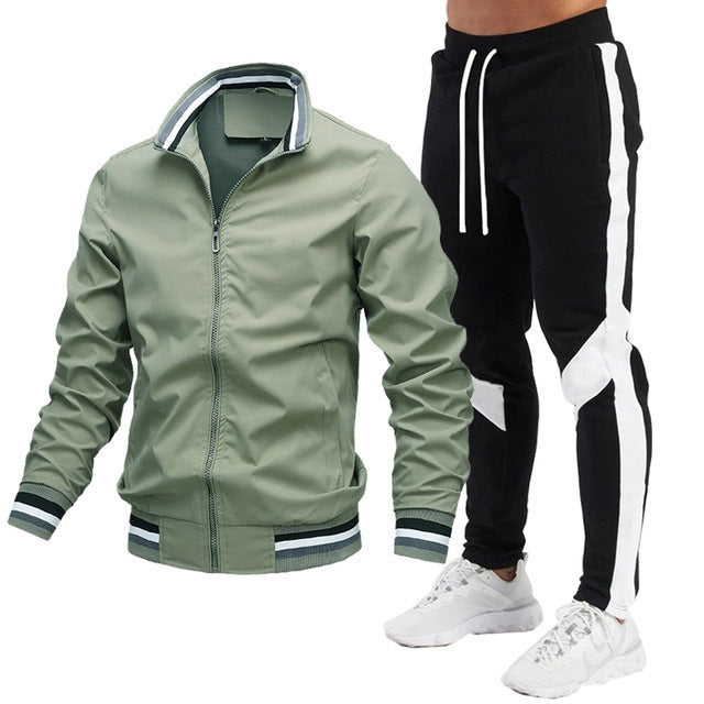 Dave – Classic Athletic Zip Jacket &Jogger Set