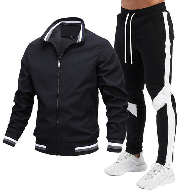 Dave – Classic Athletic Zip Jacket &Jogger Set