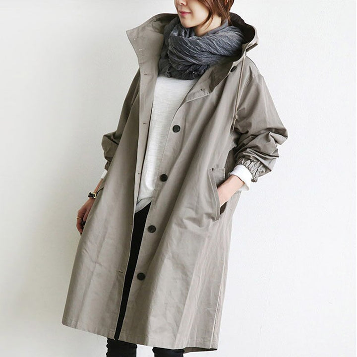 Elena - Cappotto Trench con Cappuccio
