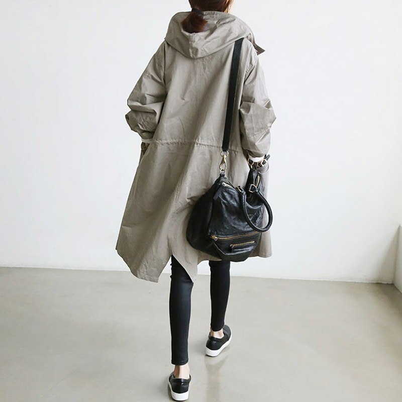 Elena - Cappotto Trench con Cappuccio