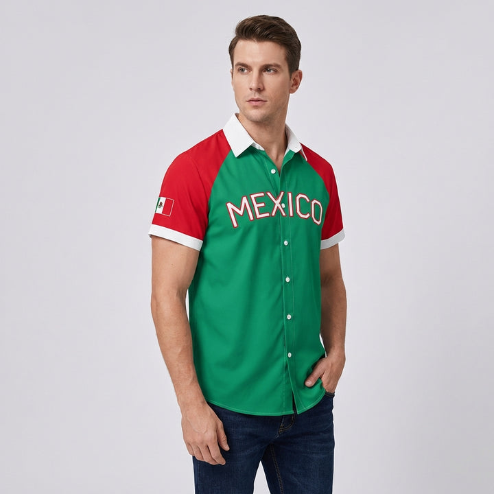 NINTEY+ National Pride Button-Up Shirt